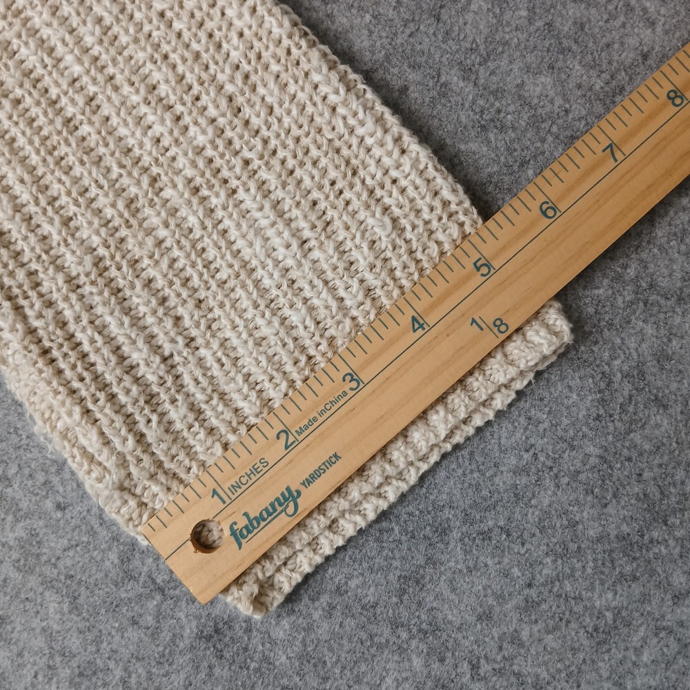 ABS Sweater Womens Medium Beige Marled Vanilla Half Zip Chunky Knit‎ A6F069SC - Picture 10 of 10